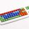 Keyboard with Colored Keys