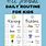 Kids Daily Routine Chart Printable