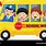 Kids On School Bus Clip Art