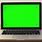 Laptop with Green Screen