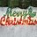 Large Merry Christmas Sign
