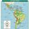 Latin America Physical Geography Map