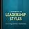 Leadership Styles Books