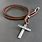 Leather Cross Necklace