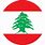 Lebanon Flag Round