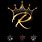 Letter R with Crown