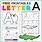Letter a Kindergarten