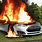 Lithium Battery Electric Vehicle On Fire