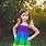 Little Girl Rainbow Dress