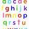 Lowercase Alphabet Letters