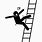 Man Falling Off Ladder Clip Art
