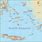 Map of Aegean Islands Greece