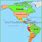 Map of North South America