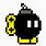 Mario Bomb Pixel Art