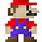 Mario Pixel Art 16X16