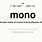 Meaning of Mono