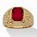 Men's Gold and Ruby Ring