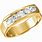 Men Yellow Gold Ring with Diamonds
