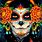 Mexican Sugar Skull Girl Art