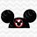 Mickey Mouse Ears Hat SVG