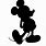 Mickey Mouse Silhouette SVG Free Cricut