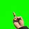 Middle Finger Green screen