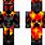 Minecraft Fire Knight Skin