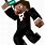 Minecraft Steve in a Suit