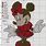 Minnie Mouse Counted Cross Stitch Patterns