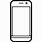 Mobile Phone Outline PNG