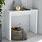 Modern White Console Table