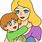 Mommy and Baby Clip Art