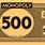 Monopoly 500 Dollar Bill