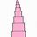 Montessori Pink Tower Clip Art