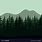 Mountain and Forest Silhouette