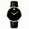 Movado Black and Gold Watch
