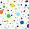 Multi Colored Polka Dot Background