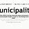 Municipality Meaning