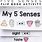 My Five Senses Book Free Printable