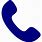 Navy Blue Phone Icon