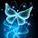 Neon Blue Butterfly