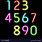 Neon Font Numbers