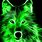 Neon Green Wolf