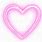 Neon Pink Heart Clip Art