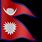 Nepal Flag Flying