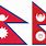 Nepal Flag Shape