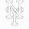 New York Mets Logo Stencil