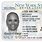 New York State Drivers License Back
