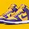 Nike Dunk High Purple Yellow