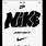 Nike Poster Black and White
